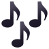 Emoji: musical notes