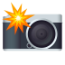 Emoji: camera with flash