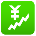 Emoji: chart increasing with yen