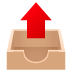 Emoji: outbox tray