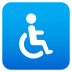 Emoji: wheelchair symbol