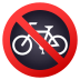 Emoji: no bicycles
