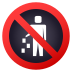 Emoji: no littering