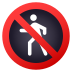 Emoji: no pedestrians