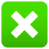 Emoji: cross mark button