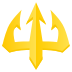 Emoji: trident emblem