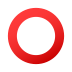 Emoji: hollow red circle