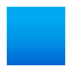 Emoji: blue square