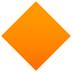 Emoji: large orange diamond