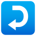 Emoji: right arrow curving left