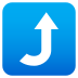 Emoji: right arrow curving up