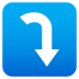 Emoji: right arrow curving down
