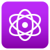 Emoji: atom symbol