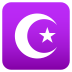 Emoji: star and crescent