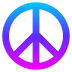 Emoji: peace symbol