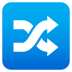 Emoji: shuffle tracks button