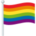 Emoji: rainbow flag
