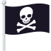 Emoji: pirate flag
